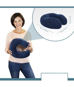 Bonmedico Poduszka Podróżna z Pamięcią Kształtu i Chłodzącym Żelem