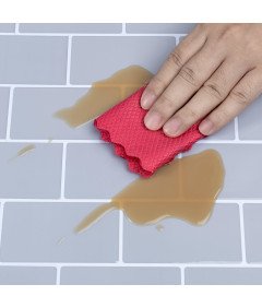 Stenske nalepke Samolepilne ploščice 3D PVC 30,5x30,5 cm 10 kosov sive