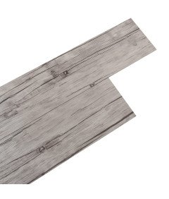 Panele Winylowe Panele Samoprzylepne 36 Sztuk PCW 91x15 cm Drewno Szare 5m²