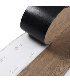 Płytki Winylowe Panele Samoprzylepne Brązowe Drewno 25 Sztuk 91x15cm