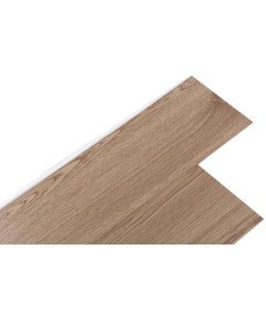 Vinilne Plošče Samolepilne Rjave Lesene 18 kosov 91x15 cm