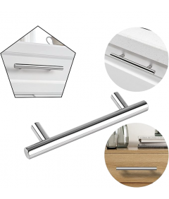 Uchwyt do Szafek Meblowy Klamka Polerowany Srebrny 20 szt 9,2 cm
