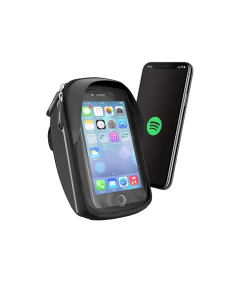 Torba na Kierownicę Uchwyt Rowerowy na Telefon Wodoodporny Czarny 0.65L