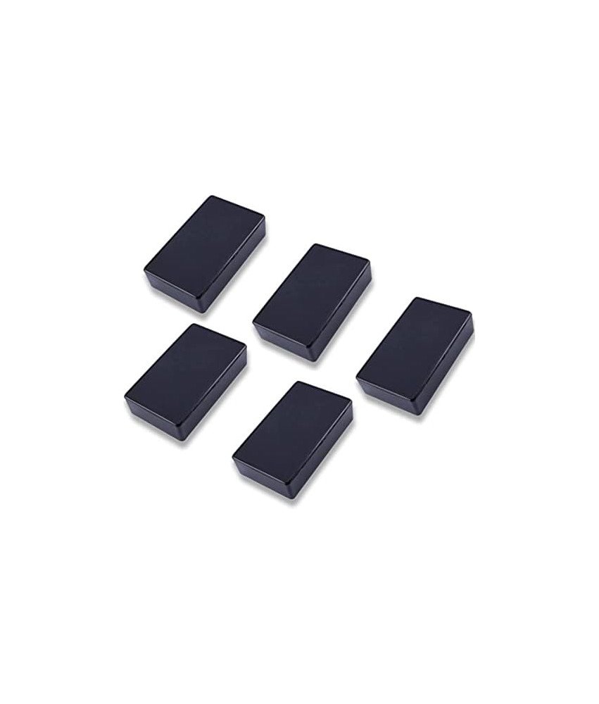 Zyyini Zestaw Wodoszczelnych Pudełek Czarne 5 sztuk 10 x 6 x 2.5 cm