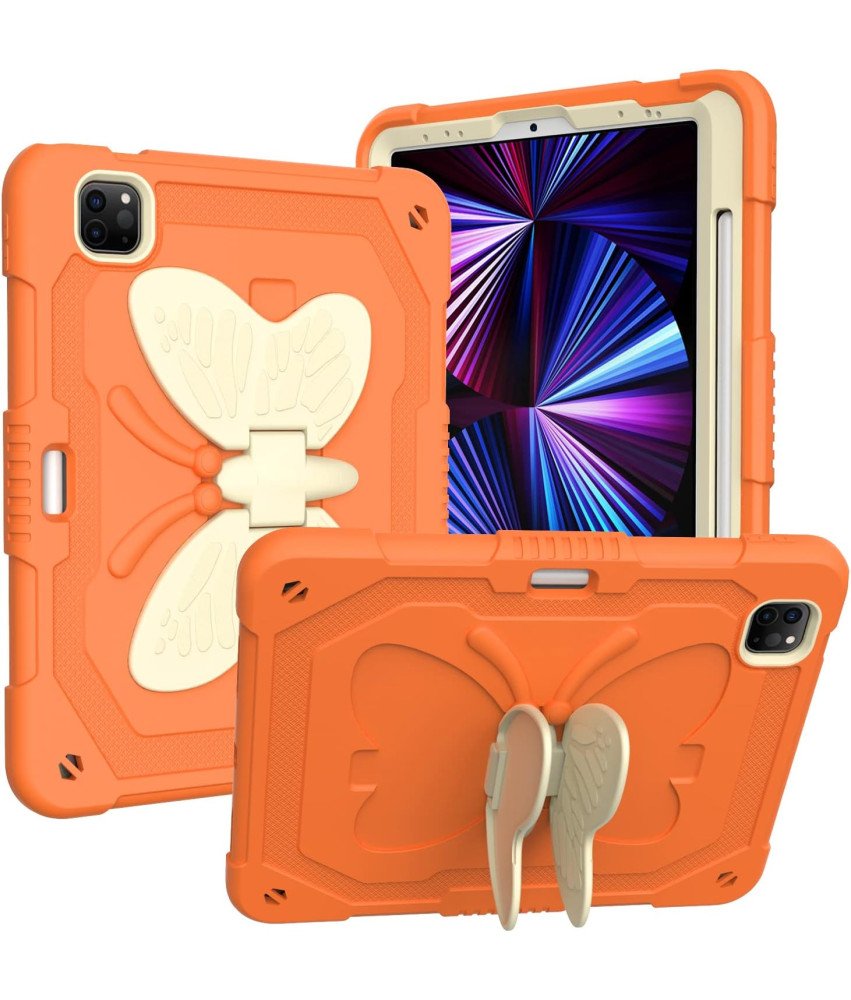 Etui Ochronne do iPad Pro 11 2018/20/21 Pancerne Stojak Pomarańczowe