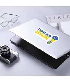 Naklejka „I Stand with Ukraine” 5 sztuk naklejek wspierających Ukrainę