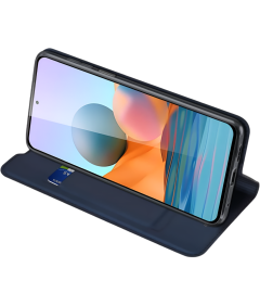 Etui Ochronne do Xiaomi Redmi Note 11 4G Skóra Portfel Klapka Granatowe