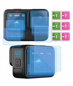 Kaljeno zaščitno steklo za GoPro Hero 9/10/11/12/13 9H Objektiv 6 kos