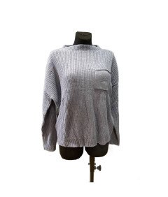 Beluring Sweter Damski Luźny Modny w Kolorze Niebieskim XL