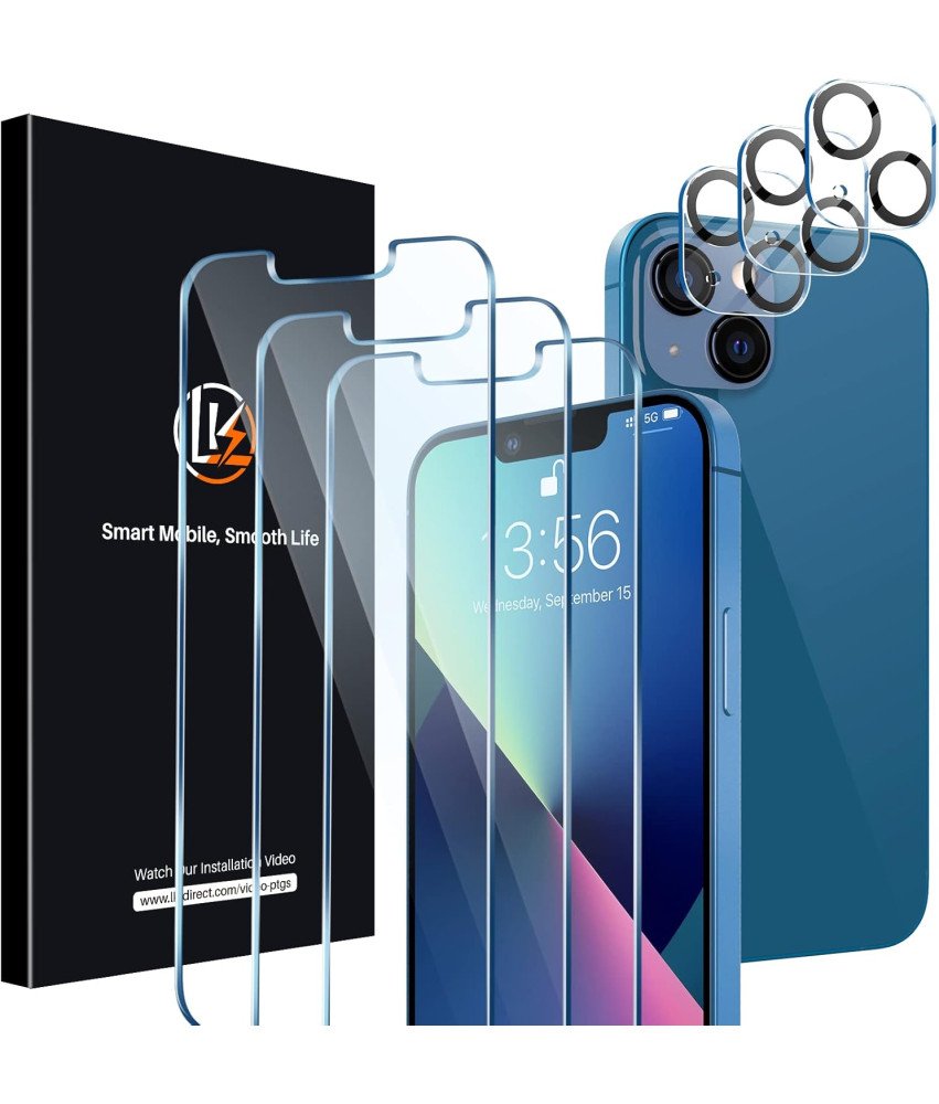 Zaščitno kaljeno steklo za iPhone 13 Pro Max, 3-delni pokrovček za kamero