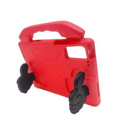 Zaščitno ohišje za iPad 9/8/7 10.2" Silikonsko Stojalo Rdeče