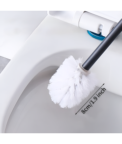 Wisząca Szczotka Do WC Łazienki Mocowana Na Ścianie Stal Uchwyt Bez Wiercenia Szczotki