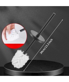 Wisząca Szczotka Do WC Łazienki Mocowana Na Ścianie Stal Uchwyt Bez Wiercenia Szczotki