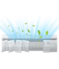 LgowithU Nastavljiv usmernik zraka za klimatsko napravo z filtracijo zraka, bel