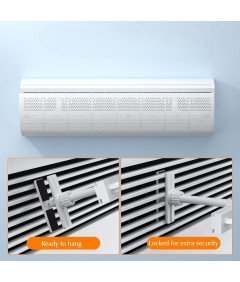 LgowithU Deflektor Klimatyzacji Regulowany Z Filtracją Powietrza Biały