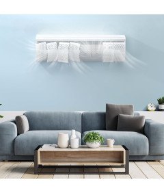 LgowithU Deflektor Klimatyzacji Regulowany Z Filtracją Powietrza Biały