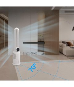 Ventilator Vlažilec 3v1 Časovnik Daljinski upravljalnik 35W 2L Bel