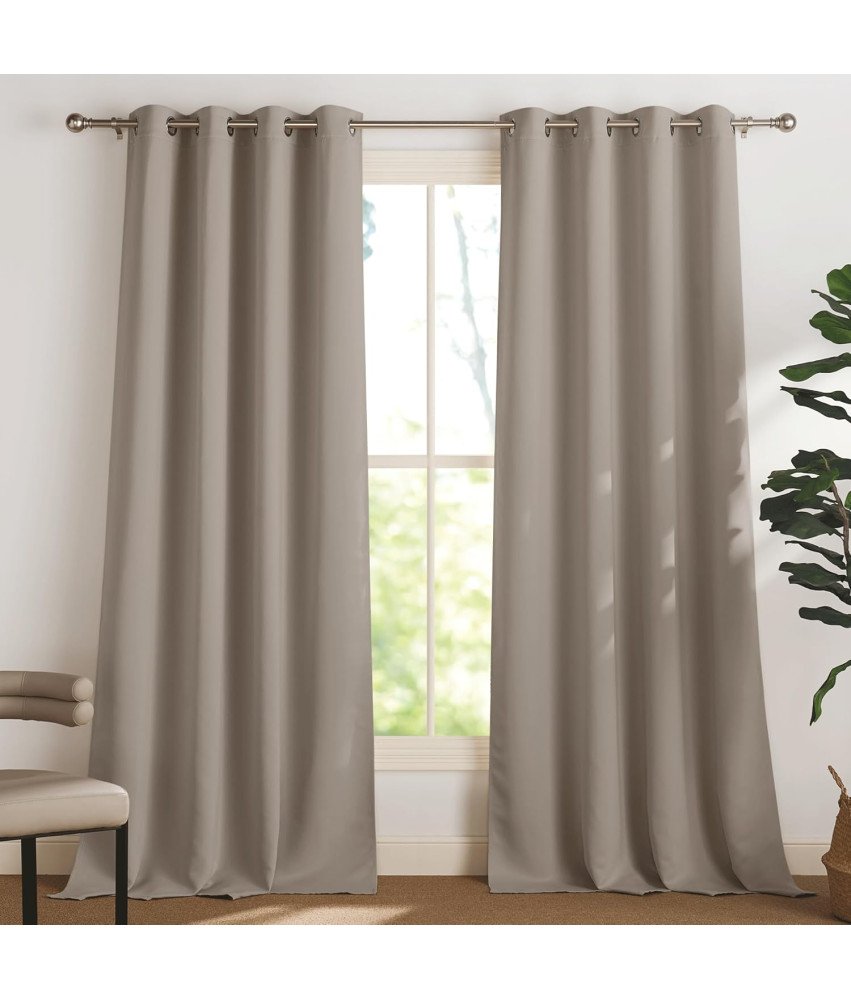 PONY DANCE Zasłony Zaciemniające 4 sztuki Brązowe 295 x 220 cm