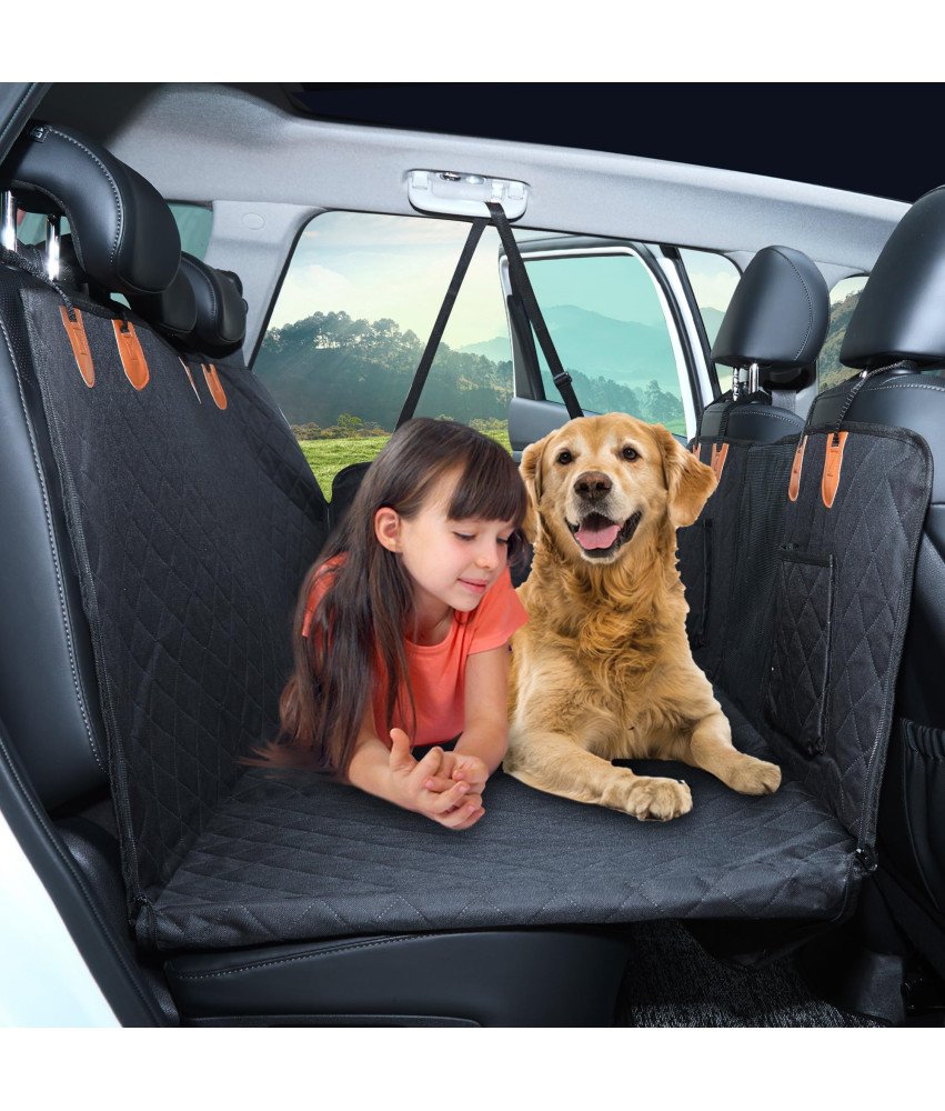 Pasja za psa za avto Prevleka za sedež avtomobila Velika Črna