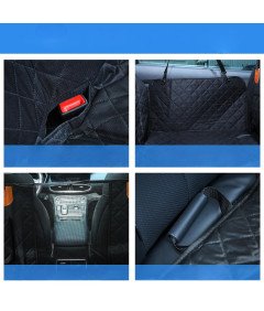 Pasja za psa za avto Prevleka za sedež avtomobila Velika Črna