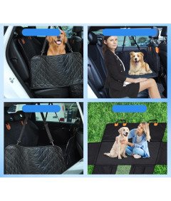Pasja za psa za avto Prevleka za sedež avtomobila Velika Črna