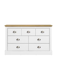 Galano Komoda Omarica 7 Predalov Lesena Bela 119 x 73,6 x 35,3 cm