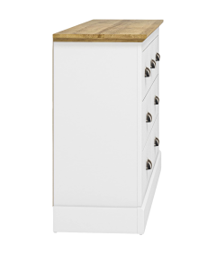 Galano Komoda Omarica 7 Predalov Lesena Bela 119 x 73,6 x 35,3 cm