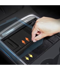 Organizator sredinske konzole za avto Tesla Model 3/Y 2019-23 Črna