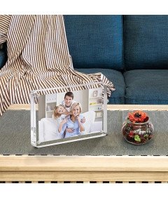 Akrylowa Ramka na Zdjęcia Bezramkowa Dwustronna Magnetyczna 2 szt