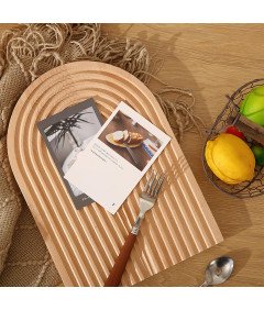 Drewniana Deska Do Krojenia i Serwowania Bukowa 32,5x24,5 cm Łukowa