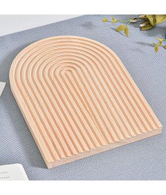 Drewniana Deska Do Krojenia i Serwowania Bukowa 32,5x24,5 cm Łukowa