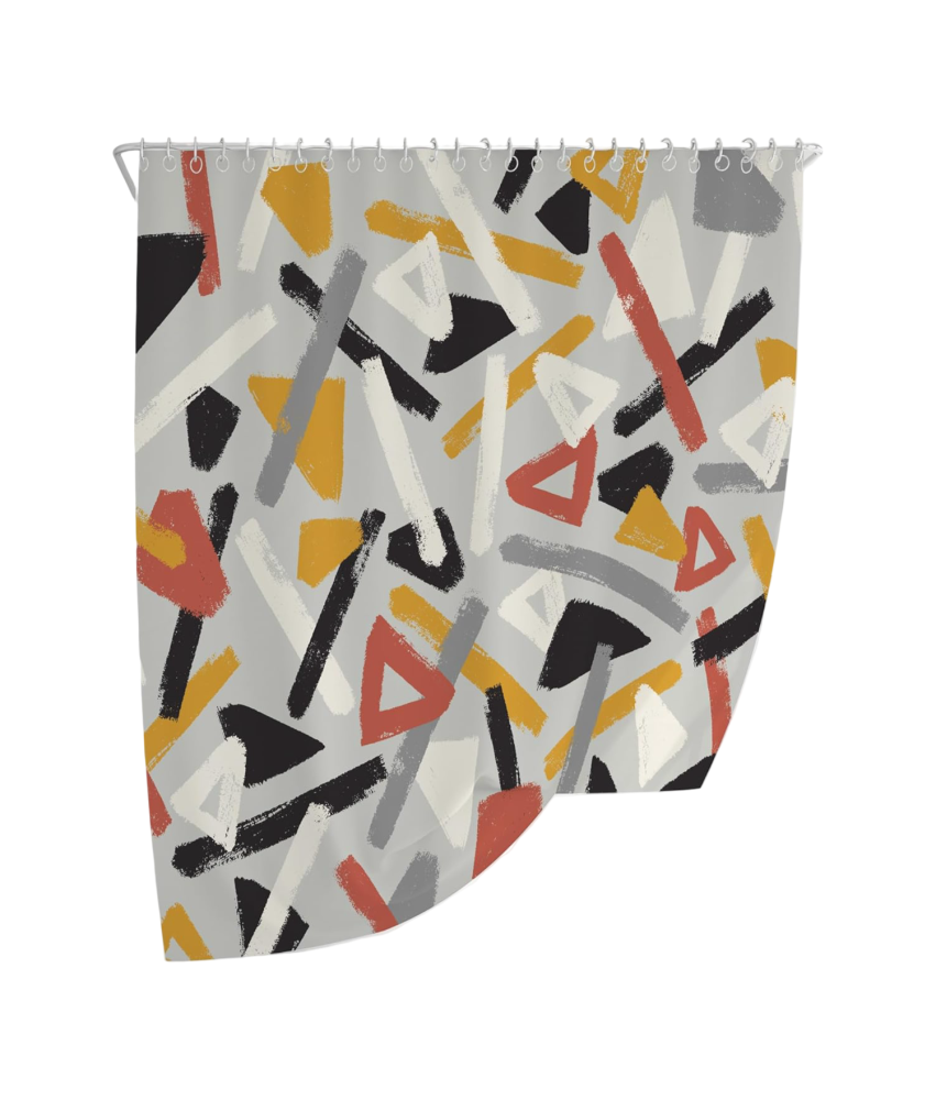 Zasłona Prysznicowa Wodoodporna Przeciwgrzybicza  Przelotki 180x180 cm