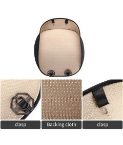 Prevleka brez naslonjala za avtomobilski sedež za Tesla Model Y, črna, 2 kosa