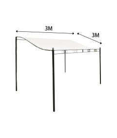 Vodoodporna sončna zaščita Markiza Tarasowa za gazebo 3x3 m bež barve