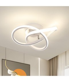 Comely Lampa Sufitowa LED 30W 3300 lm 4500K Srebrna 30x30x10 cm