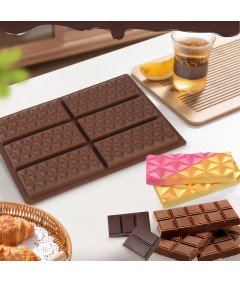 Zestaw 3 Silikonowych Foremek do Czekolady Dubajskiej Bez BPA