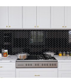 VaryPaper Panele Samoprzylepne Ścienne Naklejki 3D 30x30 cm Czarne 1,86 m²