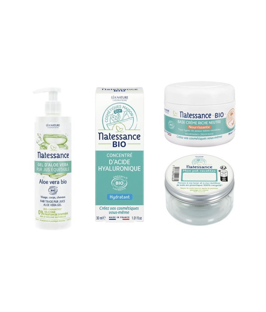 Natessance Zestaw kosmetyków z DIY Krem pod Oczy Chroni Nawilża Skórę