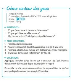 Natessance Zestaw kosmetyków z DIY Krem pod Oczy Chroni Nawilża Skórę