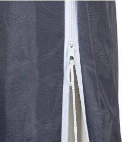 Purovi Pokrowiec na Parasol Ogrodowy Wodoodporny 48x260cm Szary Oxford 420D