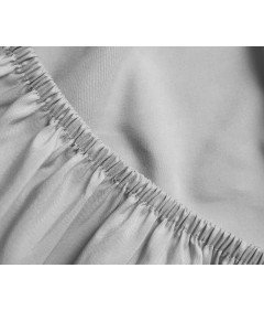 Prześcieradło z Gumką 140x200 Mikrofibra Oddychające 30 cm Jasnoszare