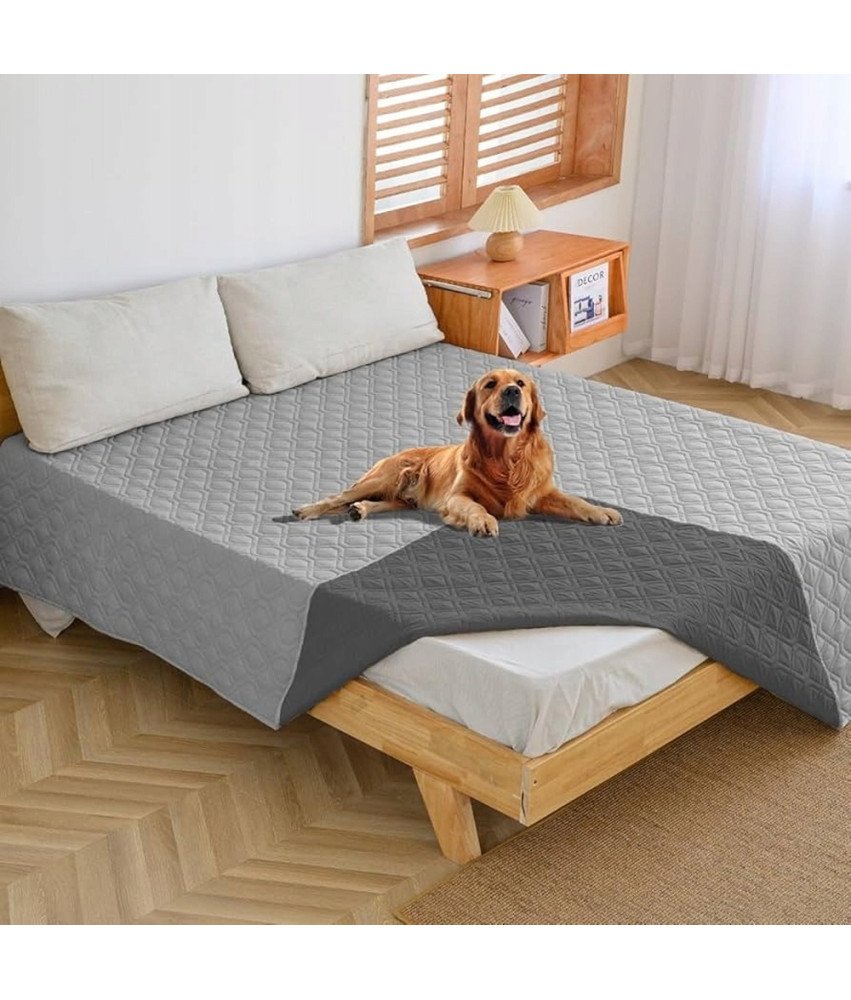 WIKEHOEX Podloga za Psa Dvostranska Vodoodporna 132x203 cm Pralna Siva