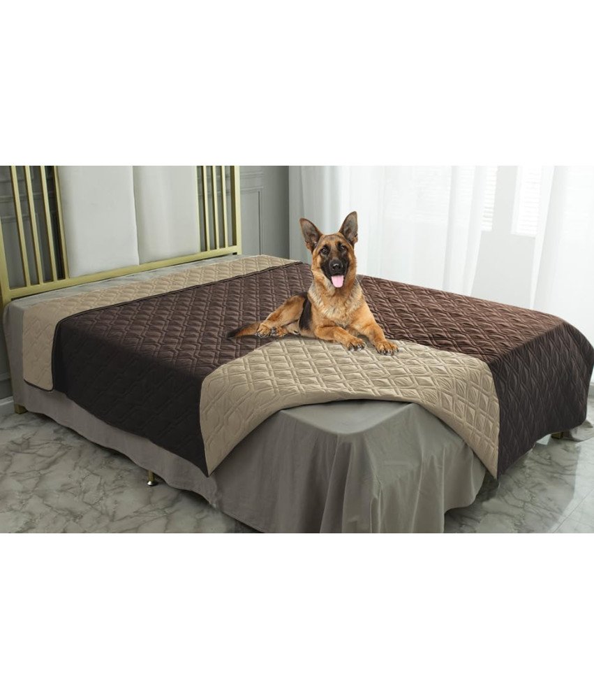 WIKEHOEX Dvostranska vodoodporna podloga za pse 75x175 cm, primerna za pranje v pralnem stroju, rjava