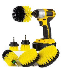 HUAWELL Zestaw 3 Szczotek do Czyszczenia Obrotowe Mocowane Do Wiertarki
