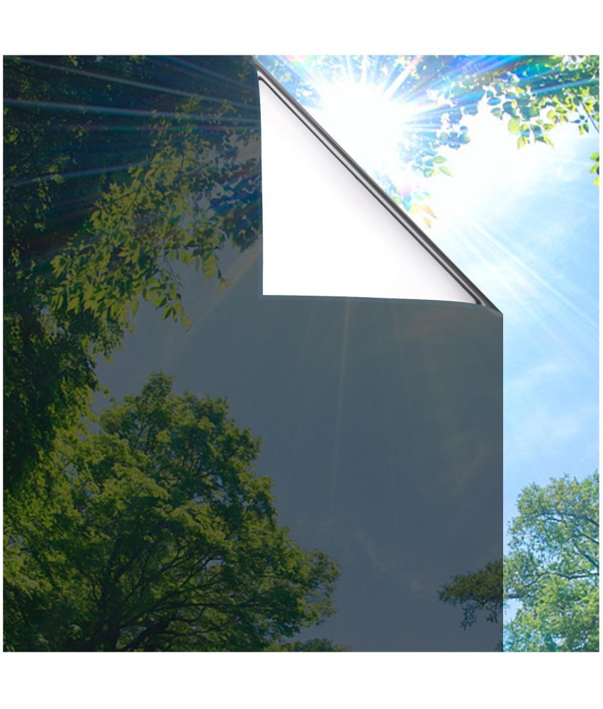 Lifetree Folija za okna Ogledalna Samolepilna Sončna zaščita 60x400 cm