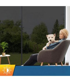 Lifetree Folija za okna Ogledalna Samolepilna Sončna zaščita 60x400 cm