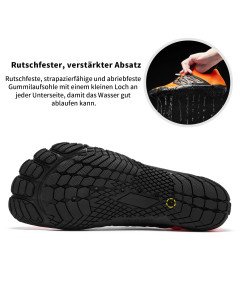 Racqua Čevlji za v Vodo Plavanje Športni Plažni Hitro Sušeči Oranžni 41