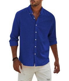 Koszula Męska Lniana z...