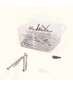 T.K.Excellent Komplet vijakov iz nerjavečega jekla 250 kosov 4,2 x 55 mm
