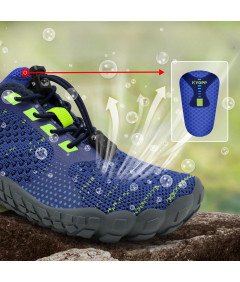 Otroški čevlji za v vodo za plažo za plavanje morski ježki mornarsko modri 29 EU